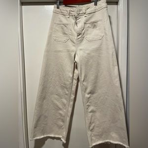 Zara High-Waisted Sailor (Marine) Jeans.